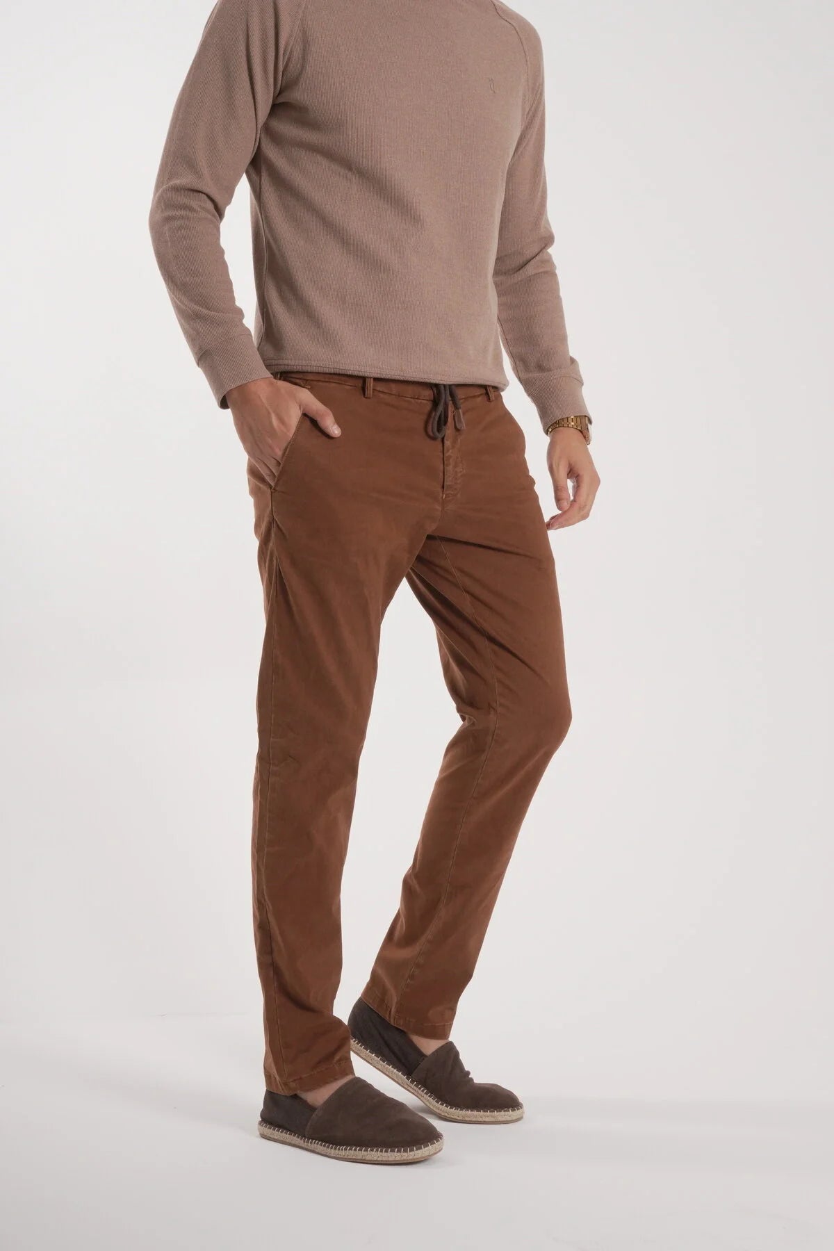 Erkek Luxury Bağcık Detay Pantolon