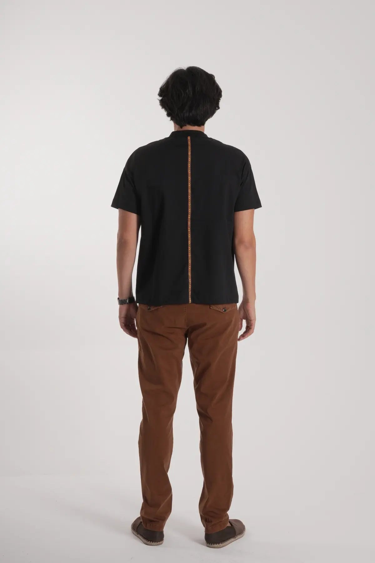 Erkek Etnik Desen T-Shirt