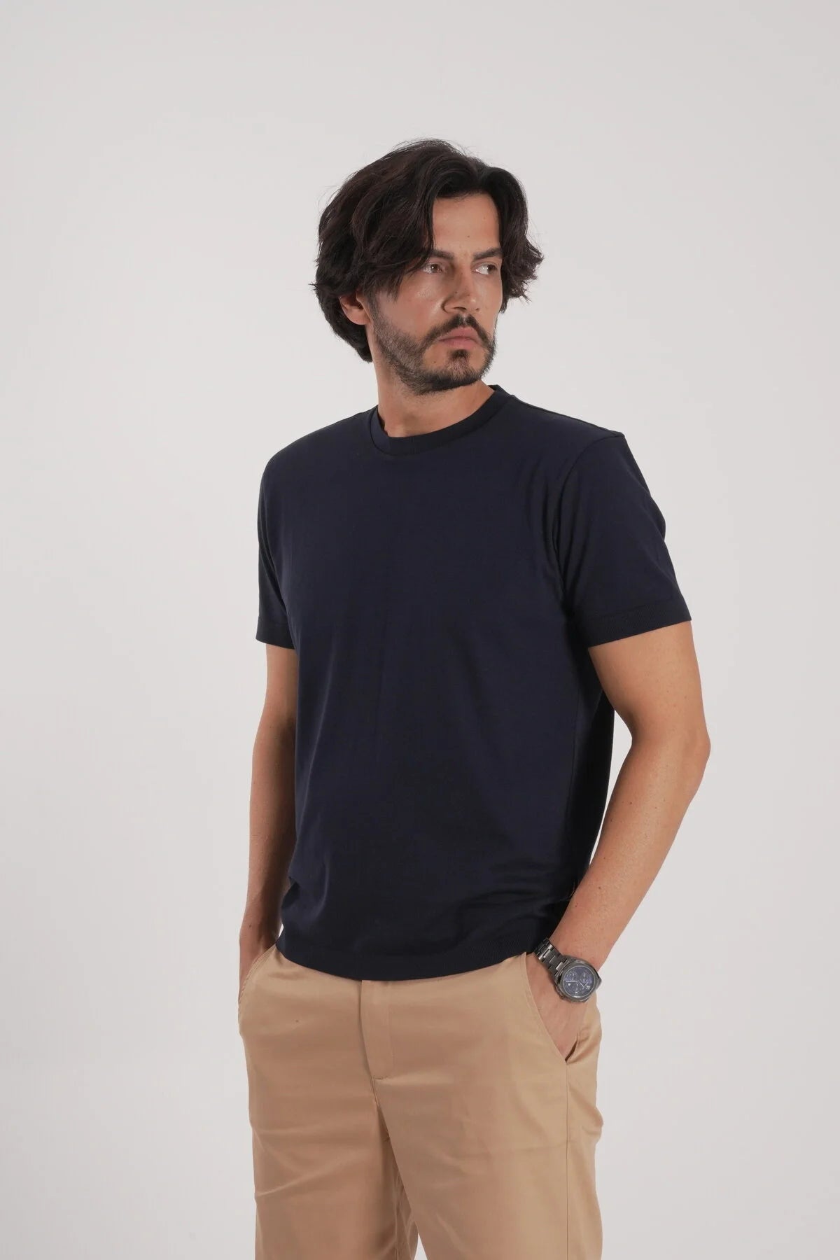 Erkek Merserize T-Shirt