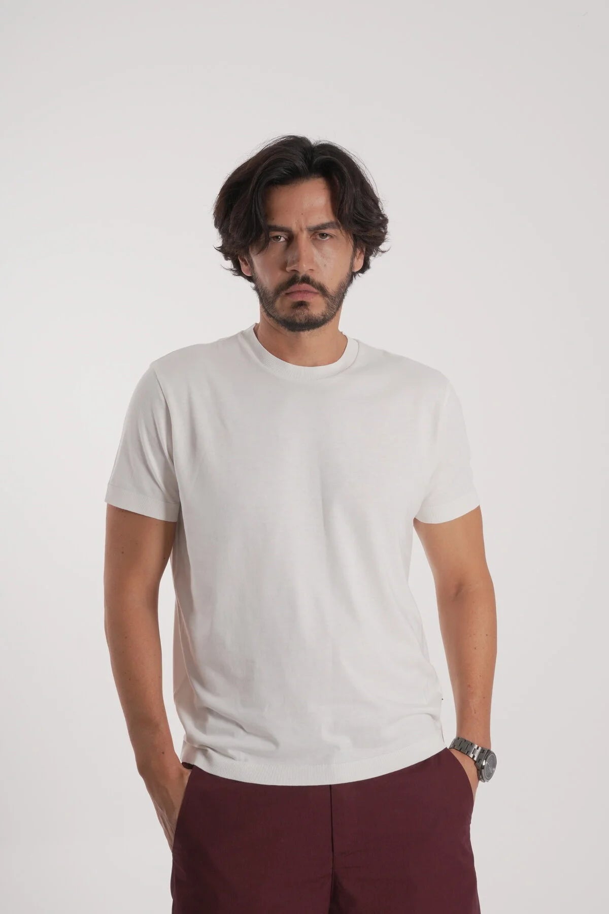 Erkek Merserize T-Shirt