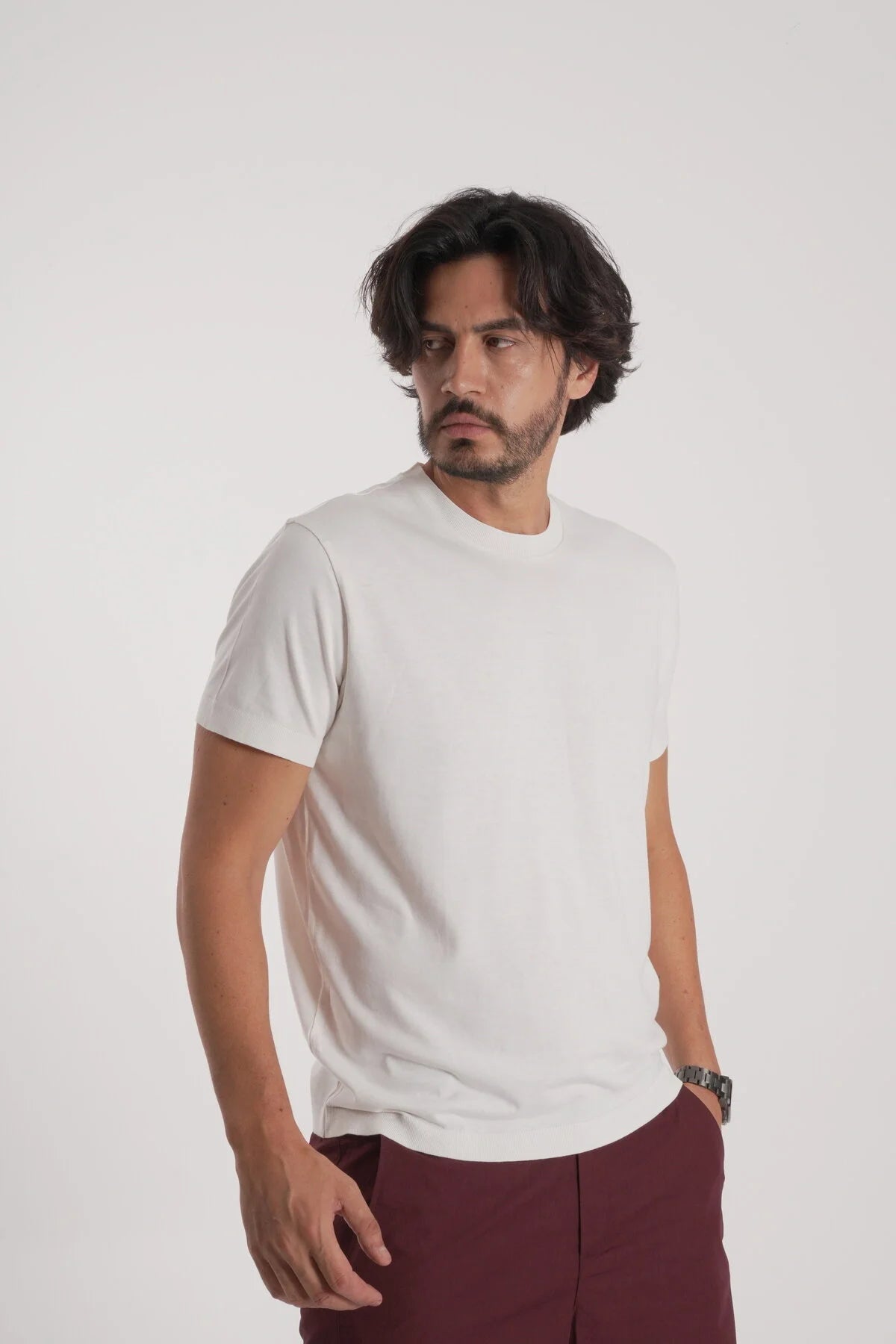 Erkek Merserize T-Shirt