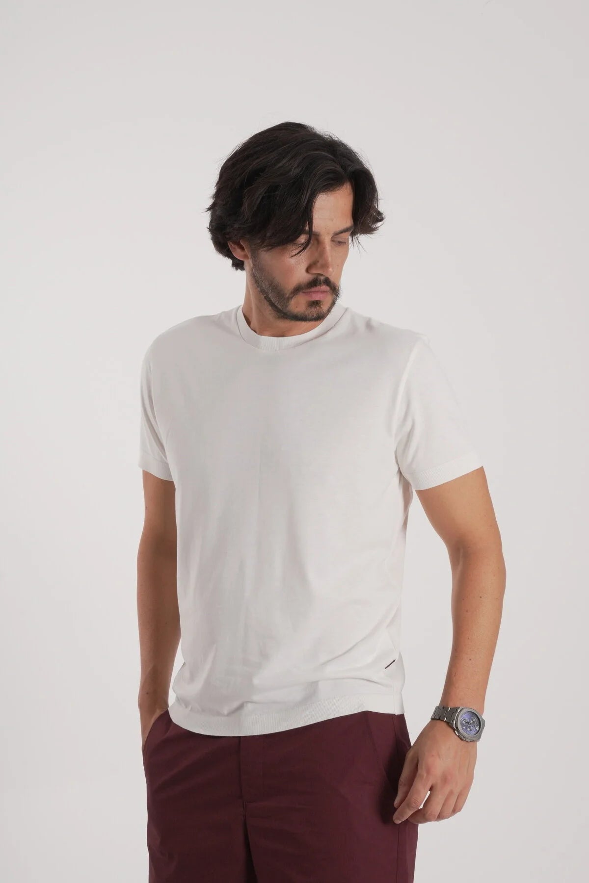 Erkek Merserize T-Shirt