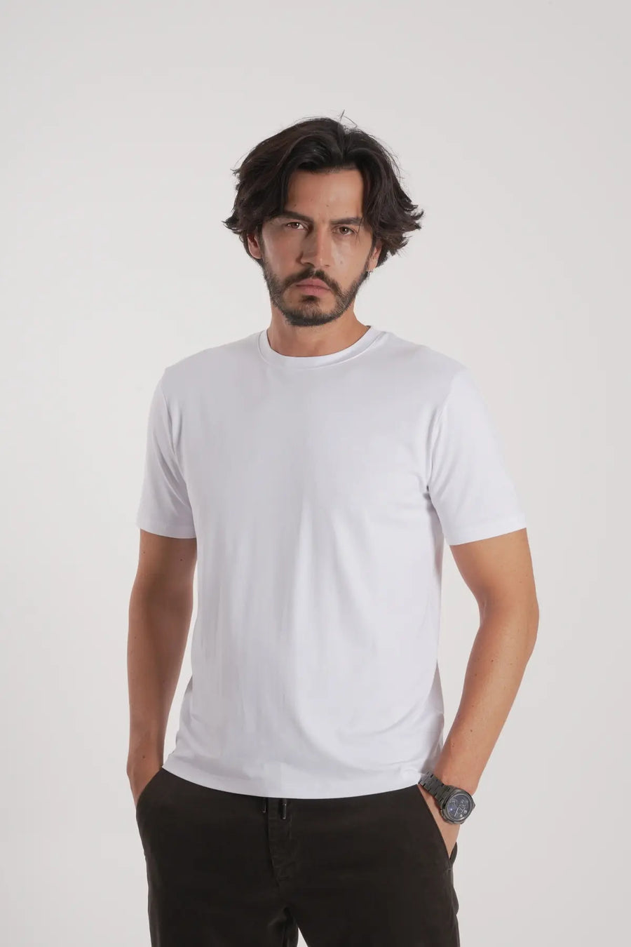 Erkek Bisiklet Yaka T-Shirt