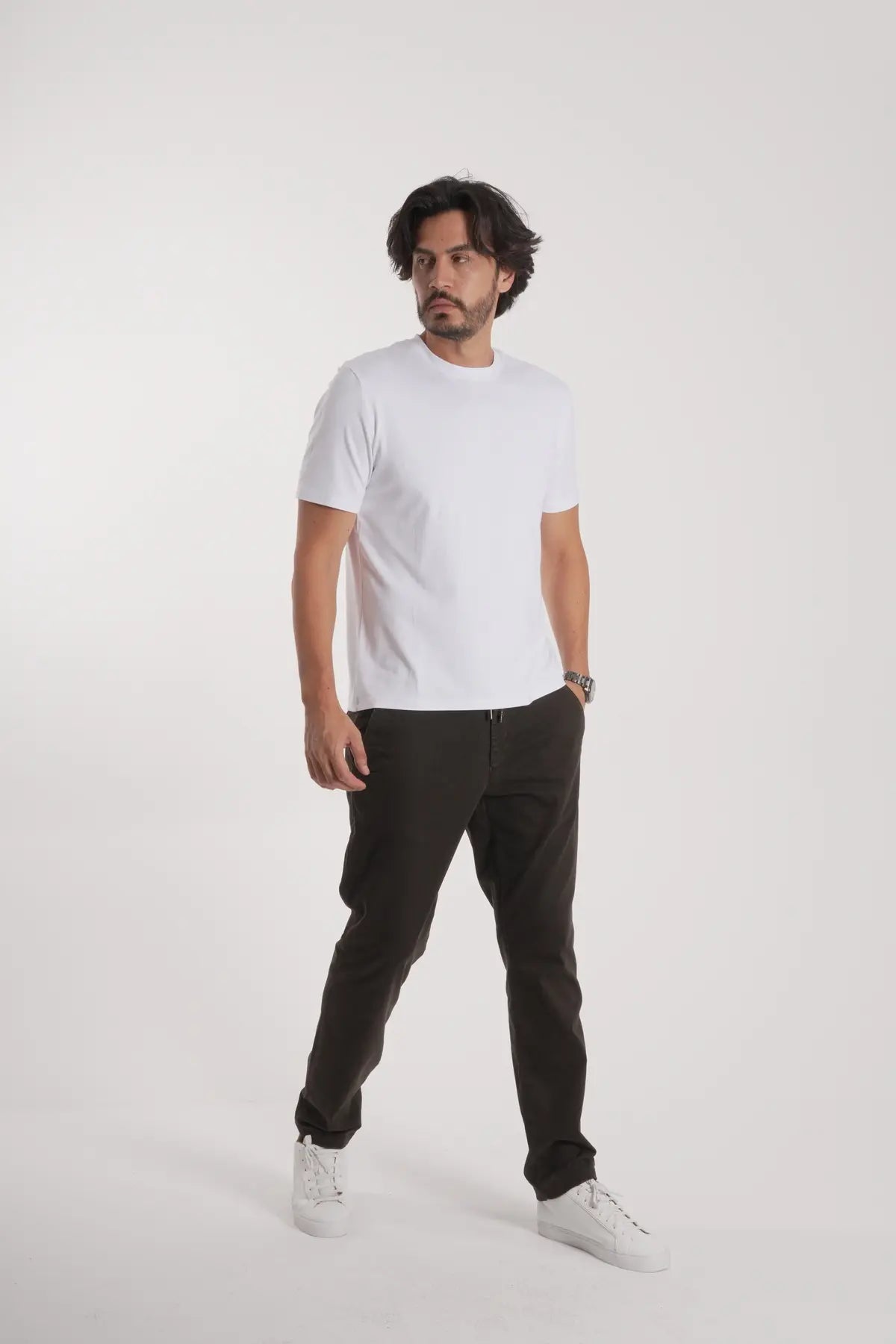 Erkek Bisiklet Yaka T-Shirt