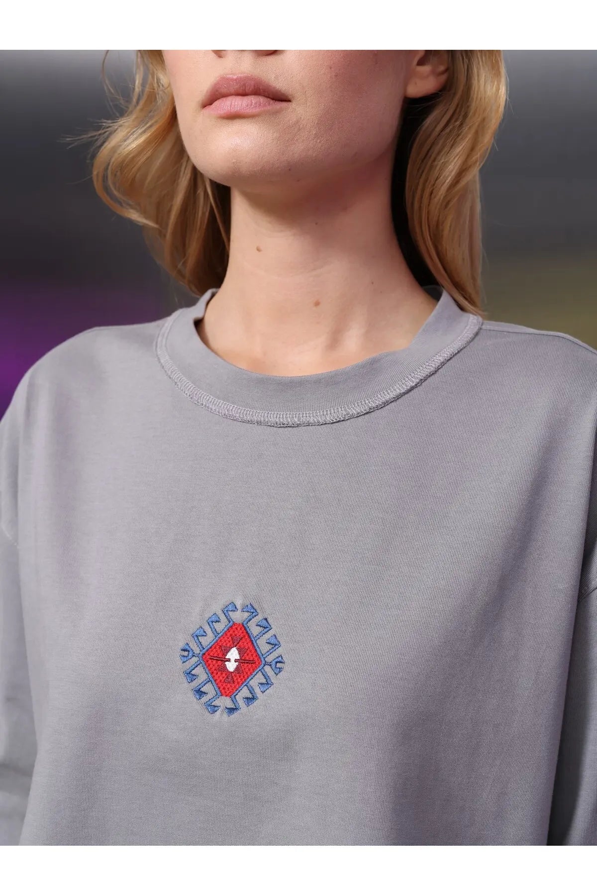 Kadın Etnik Desen Crop