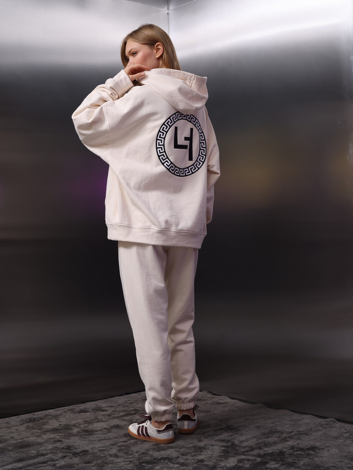 Unisex Kore Baskı Sweat