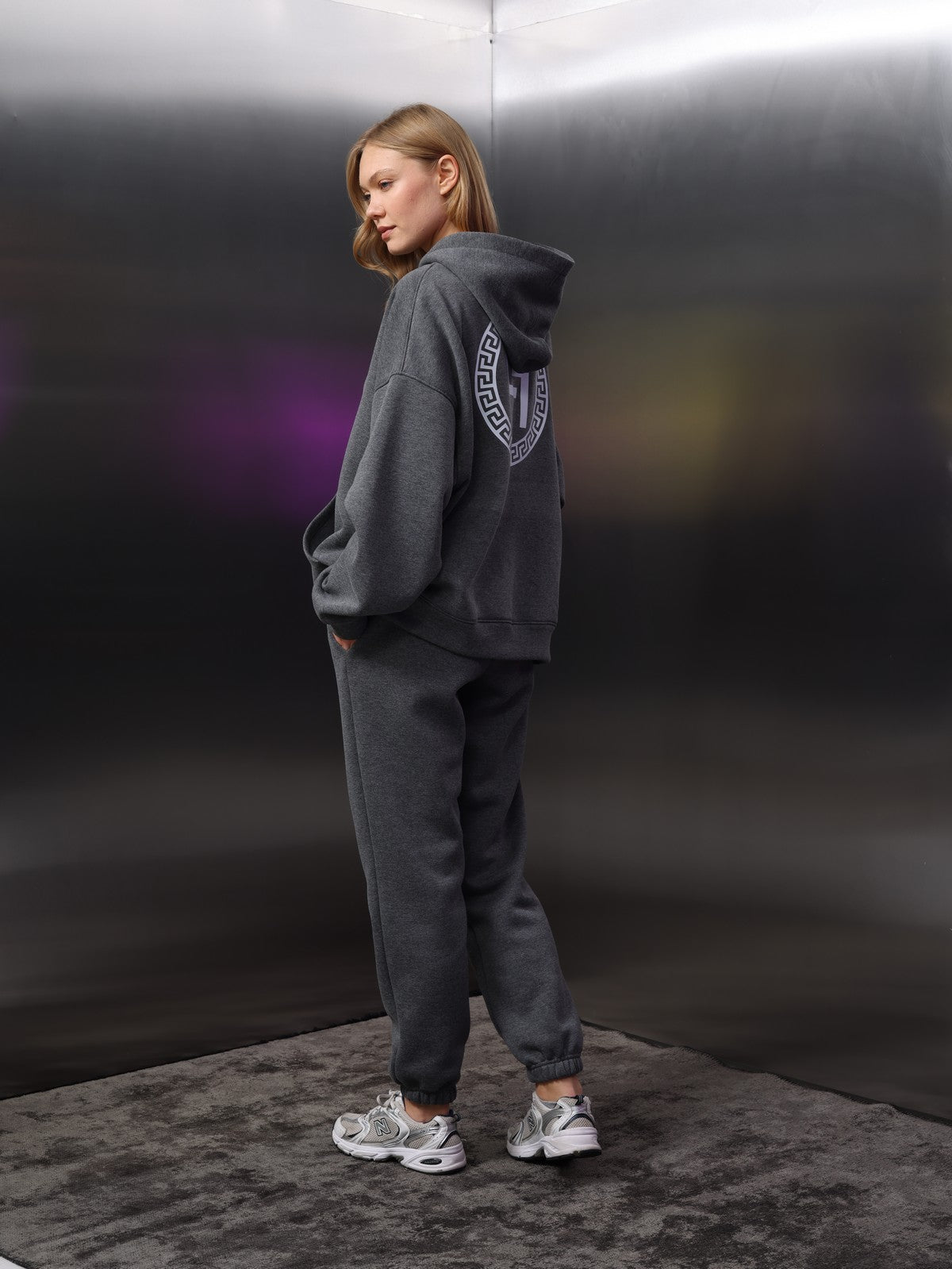 Unisex Kore Baskı Sweat