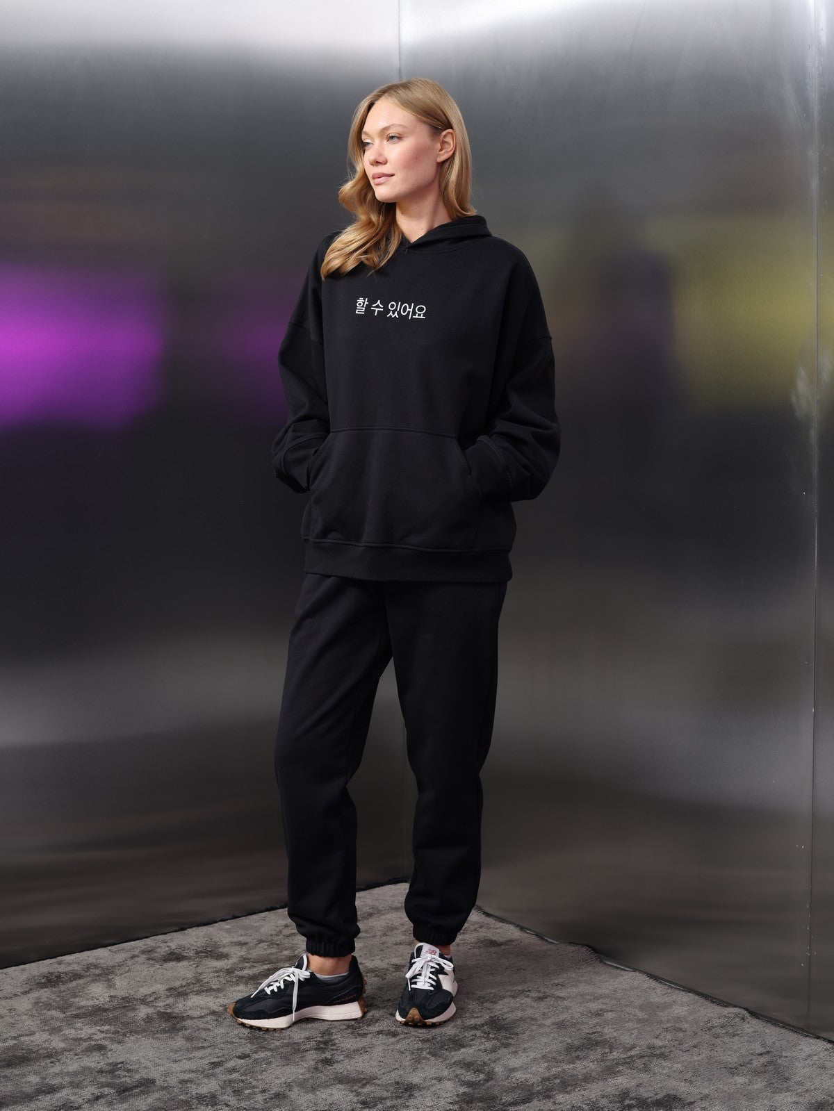 Unisex Kore Baskı Sweat