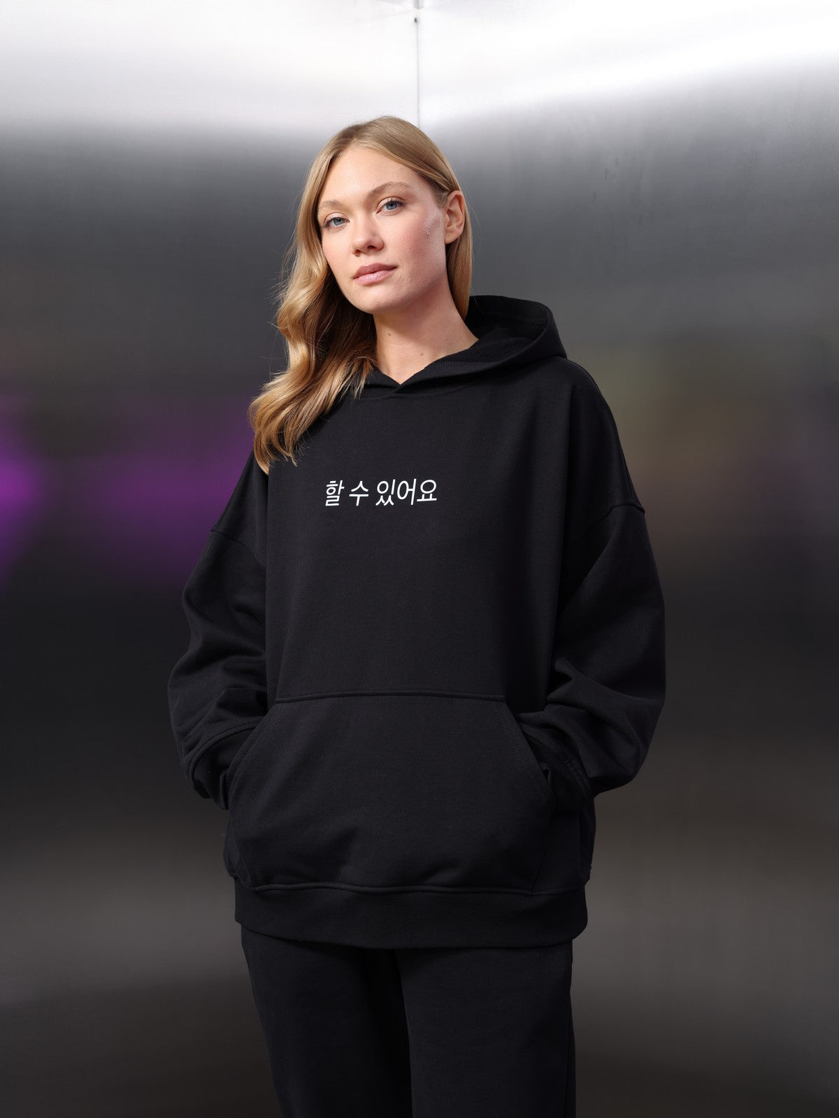 Unisex Kore Baskı Sweat