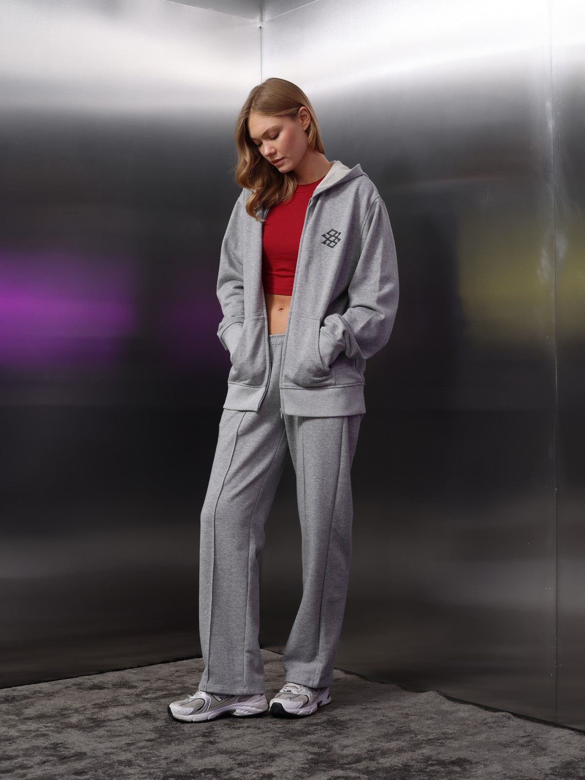 Unisex Nakış Detaylı Eşofman Takımı