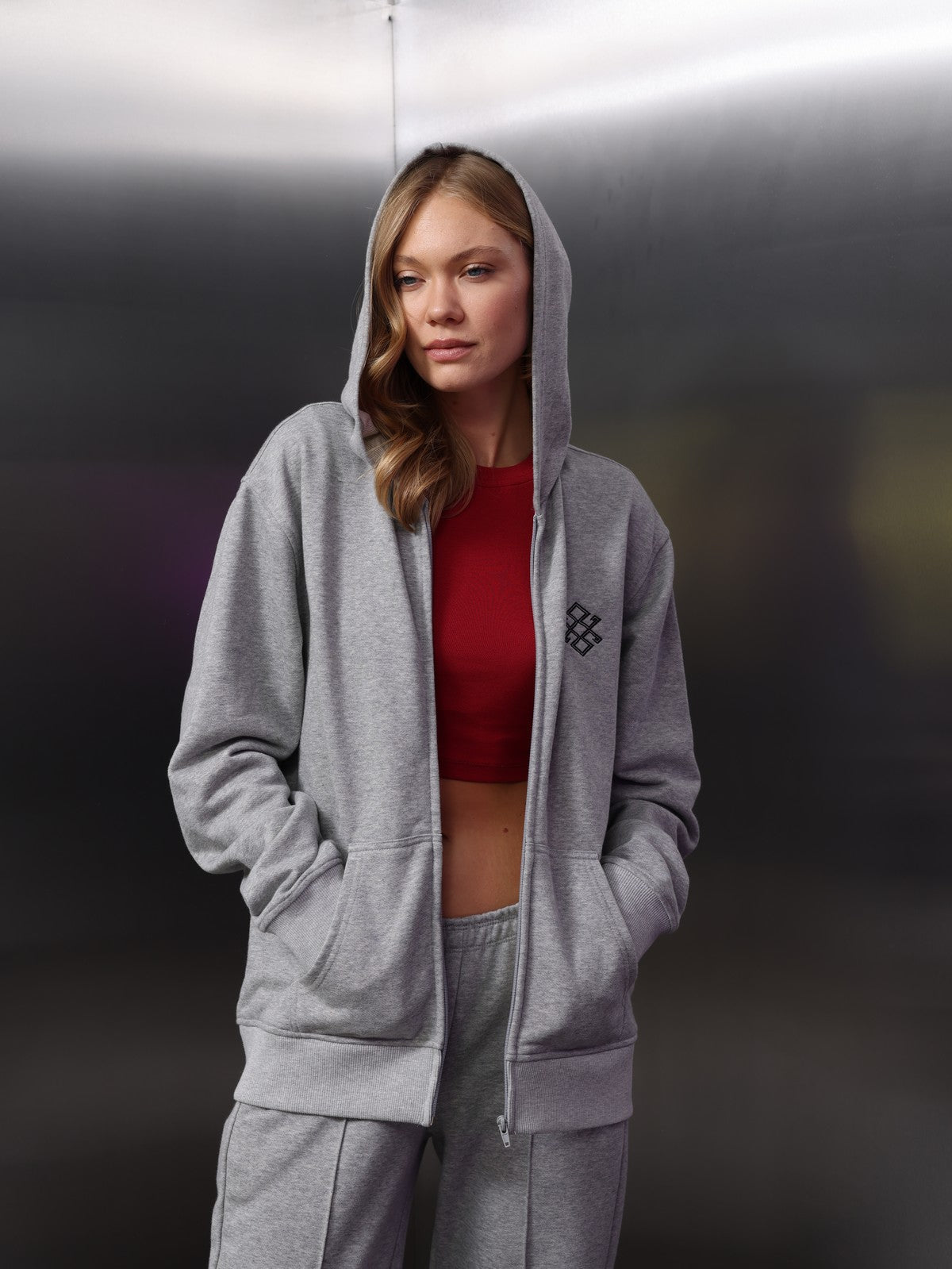 Unisex Nakış Detaylı Eşofman Takımı